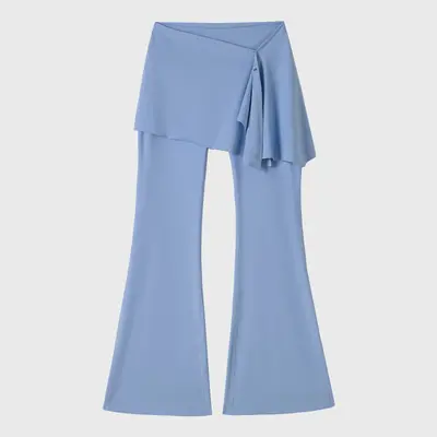 Two-Piece High-Waist Yoga Pants, Micro Flare, Butt-Lifting Panel - 7