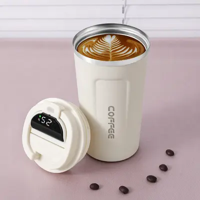 304 paslanmaz çelik vakumlu termos kahve kupası 350 ml - 12