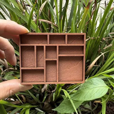 跨境 Miniature Trinket Shelf 木质微型珠宝架 矿石标本收纳摆件
