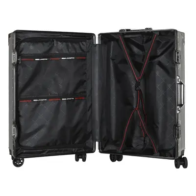 28-Inch Aluminum Frame Spinner Suitcase with Universal Wheels - 4