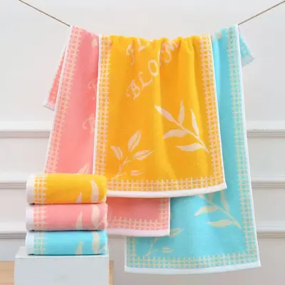 100% Baumwoll-Gesichtshandtuch, Jacquard, farbgewebt, für Erwachsene