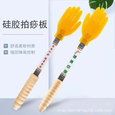 Silicone Meridian Cupping Percussion Hand Massager, Gua Sha Tapping Board Hammer - 7