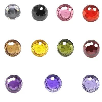 Cut-Corner Zircon Beads 2-8mm, Round Loose Stones