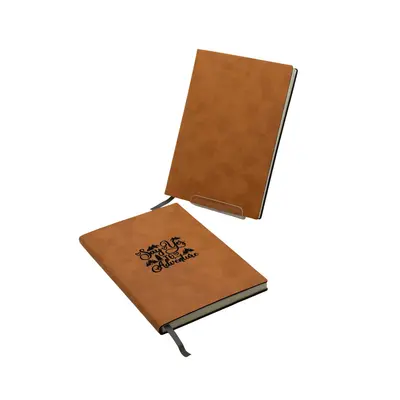 A5 boş PU deri kapaklı lazer gravür defter - 11