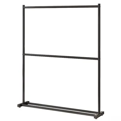 Double-Layer Floor-Standing Clothes Drying Rack for Bedroom