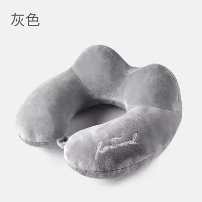 批发驼峰U型枕定 制logo办公室午休枕颈枕护颈枕飞机汽车u型枕头 - 7