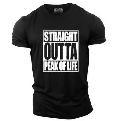 Men's Breathable Crew Neck Short Sleeve Muscle Training Fitness T-Shirt - 7