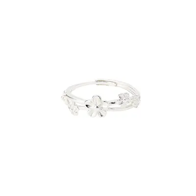Double layer rattan flower ring, adjustable, Korean design - 6
