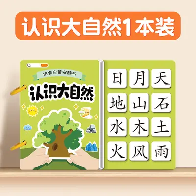 Quiet Book with Early Literacy Sticker Cards for Preschool Children - 7