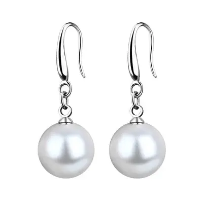 Perlenohrhänger für Damen, minimalistisches elegantes Design