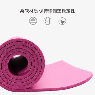 Thick, Wide and Long Non-Slip Yoga Mat for Women, Soft Fitness Mat - 5