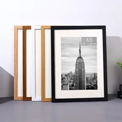 Büyük Boy 8K Minimalist Duvar Çerçevesi, 16 inç A3/A4 Sergileme Çerçevesi