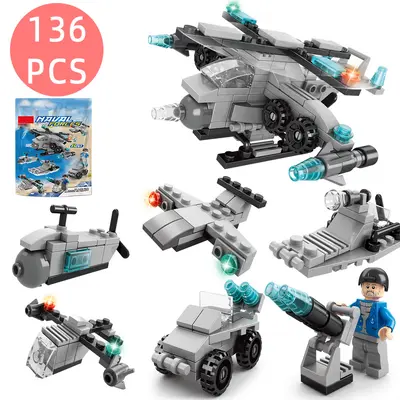 6'sı 1 arada eğitici DIY yapı taşı oyuncağı, 159 parça - 9