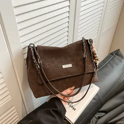 Damen-Kettentasche 2026, Retro-Tote-Bag - 8