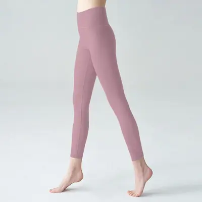 Dikişsiz Şeftali Yoga Pantolonu Kadın Elastik Yüksek Bel Karın Toplayıcı - 3
