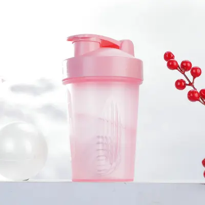 Spor spor protein tozu su bardağı öğrenci 400 ml şeffaf plastik bardak kullanışlı bardak ölçekli karıştırma çalkalayıcı bardak - 11