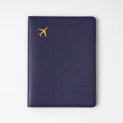 Passport holder, PVC leather, airplane design, multicolor - 3