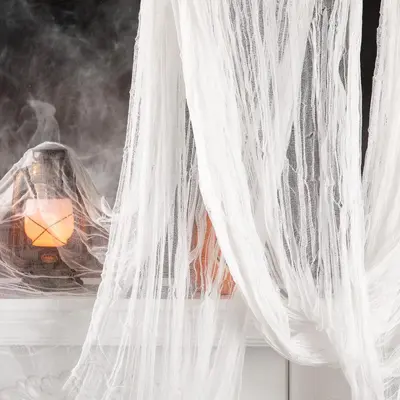 Halloween Decoration Cheesecloth, Tattered Horror Fabric - 7