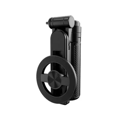 Cep telefonu selfie çubuğu dört köşe braketi istikrarlı mini taşınabilir geri çekilebilir Bluetooth fotoğraf el manyetik selfie çubuğu