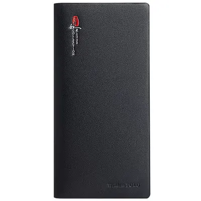 Men's Long Genuine Leather Wallet, Slim with Multiple Card Slots - 5