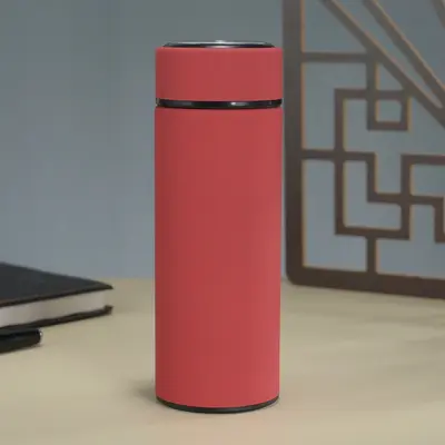 Thermobecher Edelstahl 304 mit Deckel tragbar individuelles Logo - 8