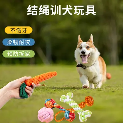 Durable Rope Knot Ball Chew Toy for Dogs - 3