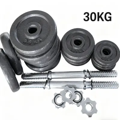 Erkek Halter Ev Kullanımı Boya Kaplamalı Halter Barbell Seti Kadın Halter Barbell Seti Ev Kullanımı 15/20/30 kg - 5