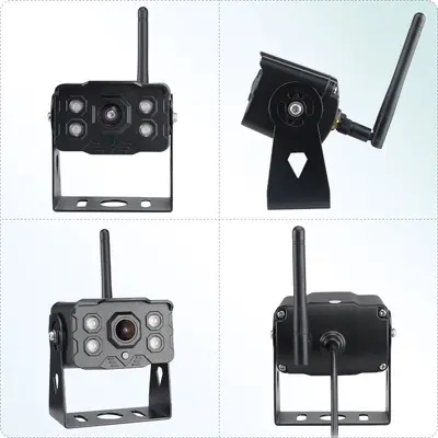 7 Zoll AHD Überwachungsmonitor 1-zu-4 12-24V WiFi-Kamera Nachtsicht