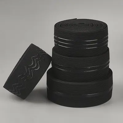 2-4 cm dalgalı silikon kaymaz elastik bant, kayak ve bisiklet giysisi için - 5