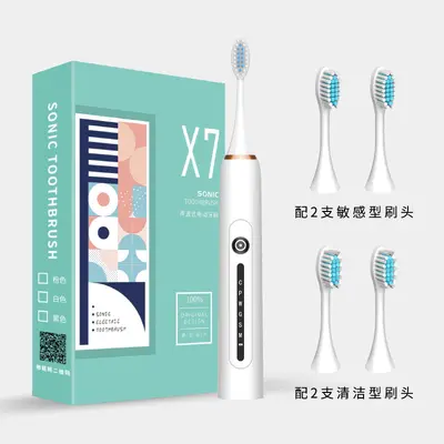 Sonic Electric Toothbrush Rechargeable Couple Set - 7