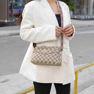 Women's Printed Crossbody and Single-Shoulder Bag, Middle-Aged Style - 4