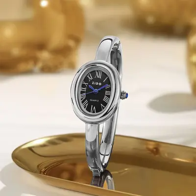 ZIDO Oval Women's Watch Rose Gold Luxury Design - 10