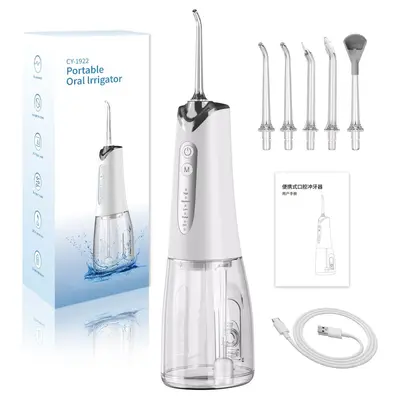 Tragbarer elektrischer Wasserflosser 300 ml, USB-Akku, für Zahnspangen - 6