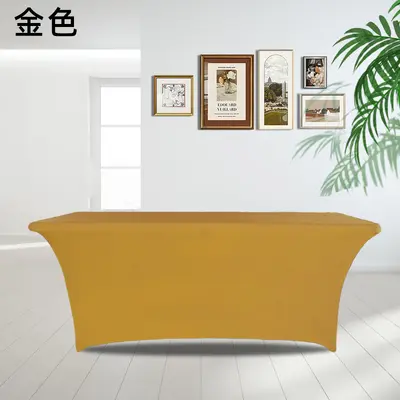 Fabrik Spot Milch Seide Alles inklusive elastische Tischdecke Hotelbankett Ausstellungshalle dekorative Tischdecke Tischdecke Outdoor-Tischdecke - 13