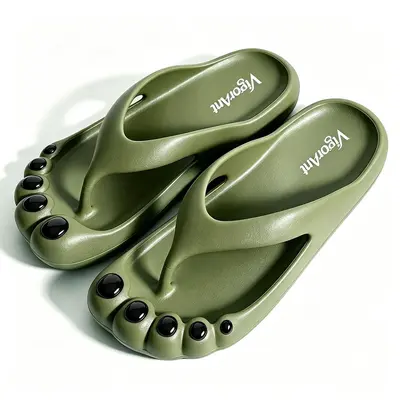 EVA Beach Slippers, Anti-Collision Toe, Quick-Dry Breathable, Five-Toe Design - 9