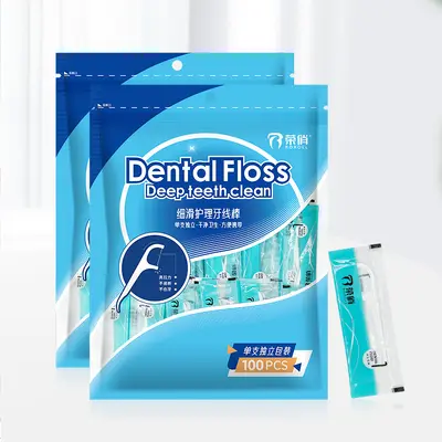 Rongqiao Zahnseide-Stäbchen, einzeln verpackt, ultrafein