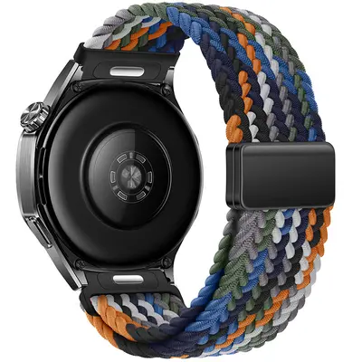 Huawei GT6 Uyumlu Basmalı Manyetik Örgü Naylon Kordon - 12