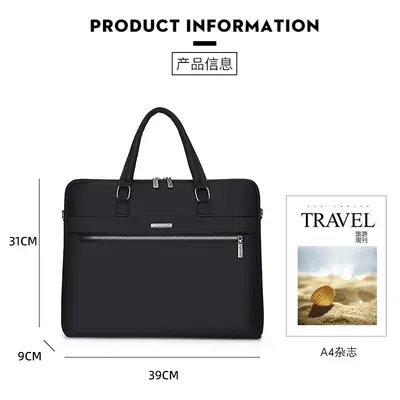 Oxford cloth briefcase, waterproof, large capacity