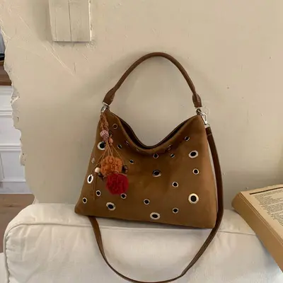 Large Capacity Women's Tote Bag with Crossbody Strap - 9