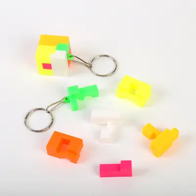 Creative Children's Intelligence Cube Building Blocks with Keychain - 5
