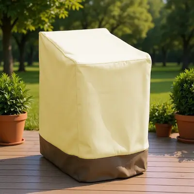 Stackable Waterproof Chair Cover, Indoor and Outdoor Dust Protection - 3