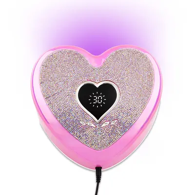 96W Heart-Shaped Nail Lamp, Smart Sensor UV Dryer