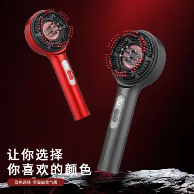 Red and Blue Light Hair Growth Comb with Electric Massage and Roller Ball Scalp Applicator - 5