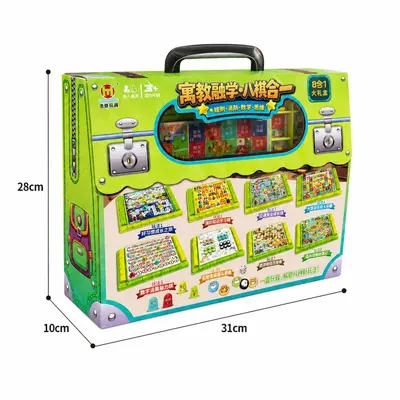 Children's Educational Chess Board and Board Game Set - 6