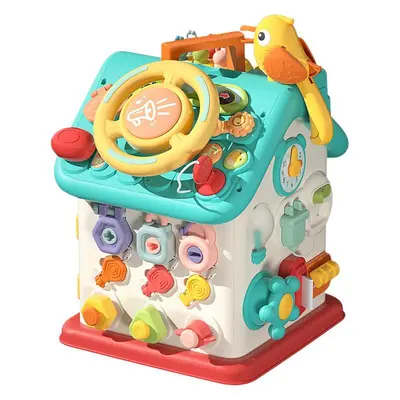 Çok yüzlü meşgul ev oyuncağı, bebek eğitici oyuncak - 6
