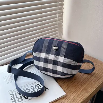 Plaid Women's Shoulder Crossbody Bag, Simple and Versatile - 7