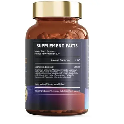 跨境外贸亚马逊爆品Magnesium 12 in 1 Complex12合1复合镁补充剂