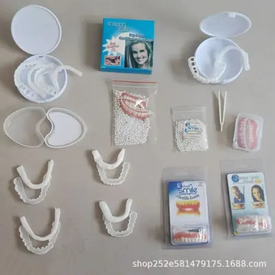 Snap-on-Smile Zahnaufsatz oben und unten, Silikon, in Schachtel