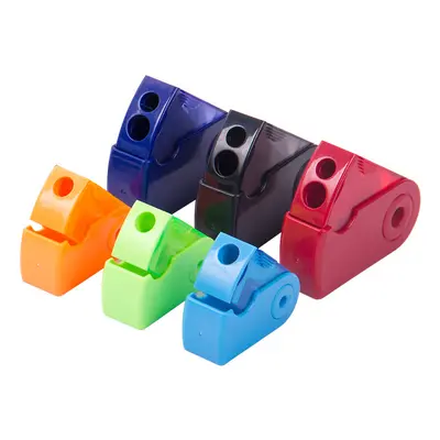 Ladybug Double-Hole Rotary Pencil Sharpener in Colorful Plastic