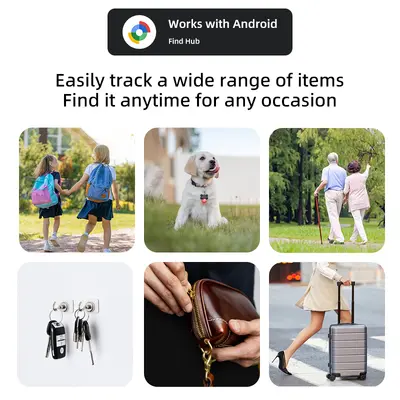 Kayıp önleme için Google Bul Cihazım Google Android iTag bulucu cihazı, evcil hayvan eşyaları için kayıp önlemesi sağlar.